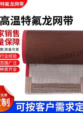 特氟龙网带耐高温传动铁氟龙输送带耐磨传动带机隧道炉流水线PTFE