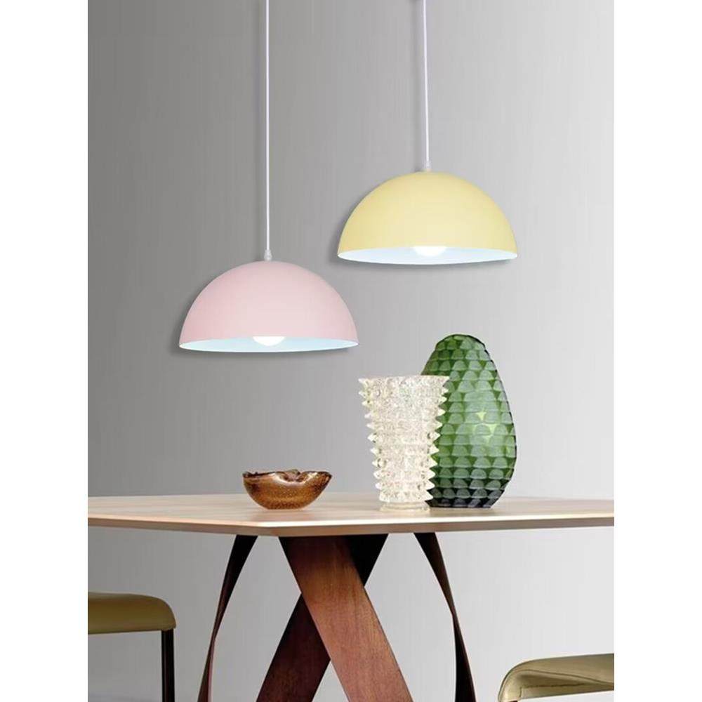 现代简约半圆吊灯单个餐厅饭店吧台理发店彩色锅盖创意个性灯罩,家装灯饰光源,酒店/宴会厅/餐饮吊灯,淘宝优惠券,粉丝福利购,淘宝优惠卷