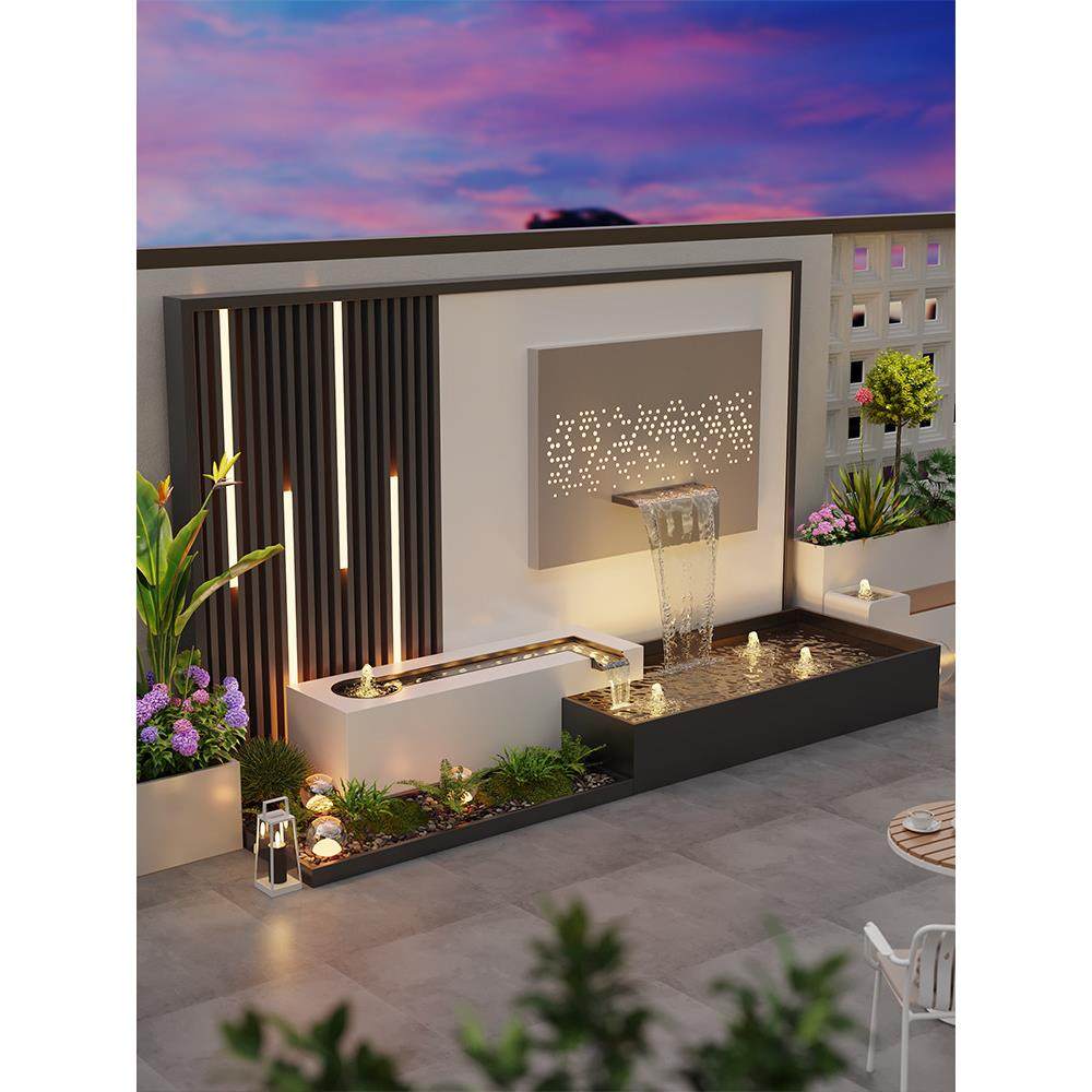 304不锈钢户外庭院水幕墙流水屏风隔断花园别墅景观鱼池造景,金属材料及制品,不锈钢制品,淘宝优惠券,粉丝福利购,淘宝优惠卷