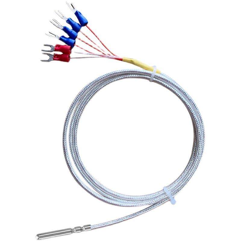 六线双Pt100热阻双组温度探头Pt1000铂电阻精密温度传感器