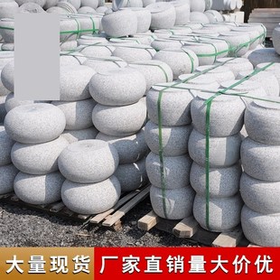 青石柱墩底座空心石柱墊基石柱墩石礎柱頂石庭院石墩子雕柱皮圓墩