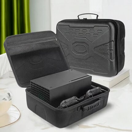 合匠适用于微软Xbox收纳盒XSS手提便携包全套配件收纳包XSX收纳包硬壳Xbox Series X主机手柄收纳包