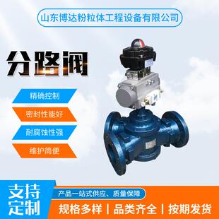 气动分路阀换向阀防爆型气动三通阀颗粒物料气力输送换向阀