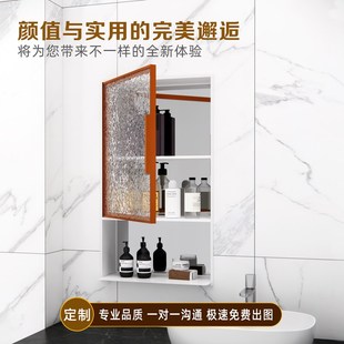 304不锈钢壁龛柜遮挡门玻璃储物壁龛嵌入式成品卫生间浴室置物架
