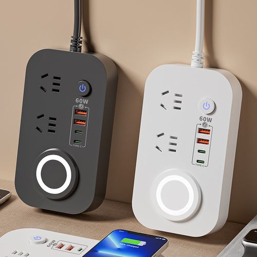 【无线充电】60W.USB插座插排插线板拖接线板电源延长线魔方多用