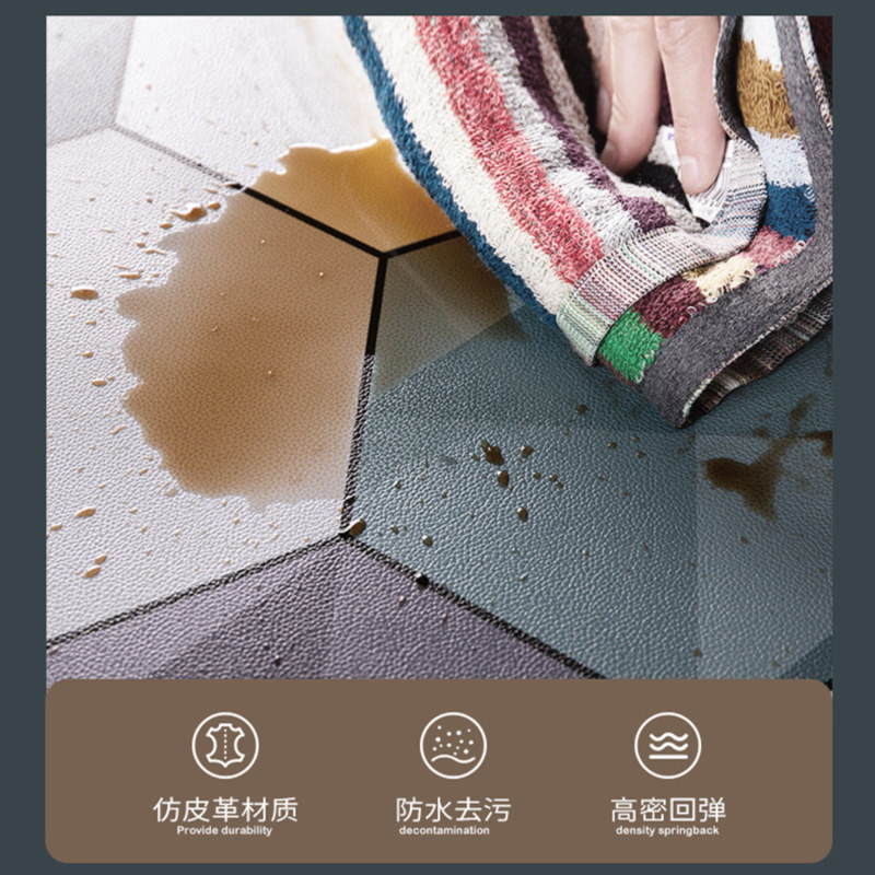 厨房地垫防滑防油可擦免洗脚垫家用垫子可裁剪脚踏垫防水pvc地毯