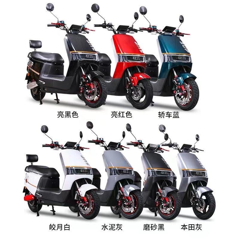 新款电动机车72V长跑王双人电动车60V电动车大功率高速电动机车外