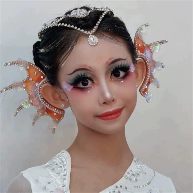 灵鳞发梳发饰边夹儿H童舞蹈服饰配件