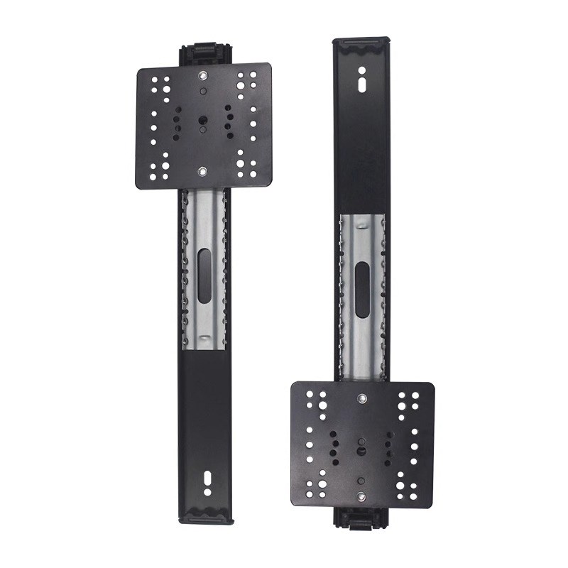 上翻折叠隐藏回旋门轨道橱柜口袋门伸缩侧装插入式滑导轨五金配件