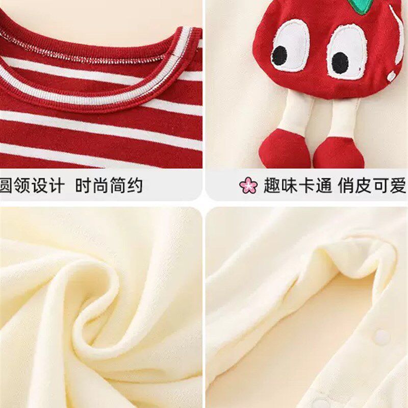 女宝宝韩版超萌秋季套装婴儿可爱一岁女背带裤连体衣秋装两件套春