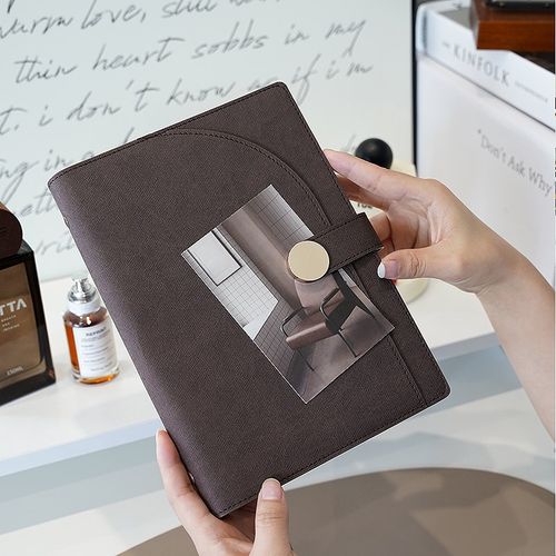 高级精致商务定制可印logo笔记本子办公手账手帐日记本a5a6活页本