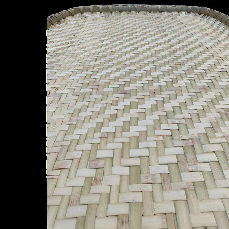 竹编长方形簸箕长条椭圆形天然竹子手工编织工艺制晾晒东西粮食