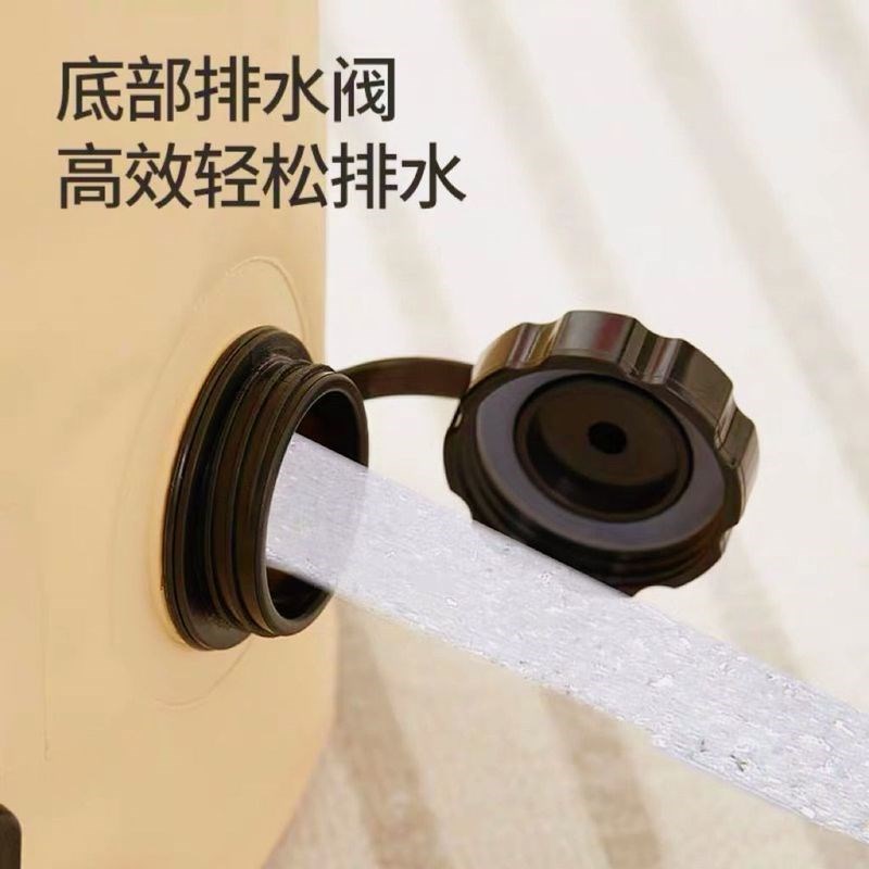 自带出水口多层保温泡脚袋折叠可携式足浴桶加高加厚持久保温桶