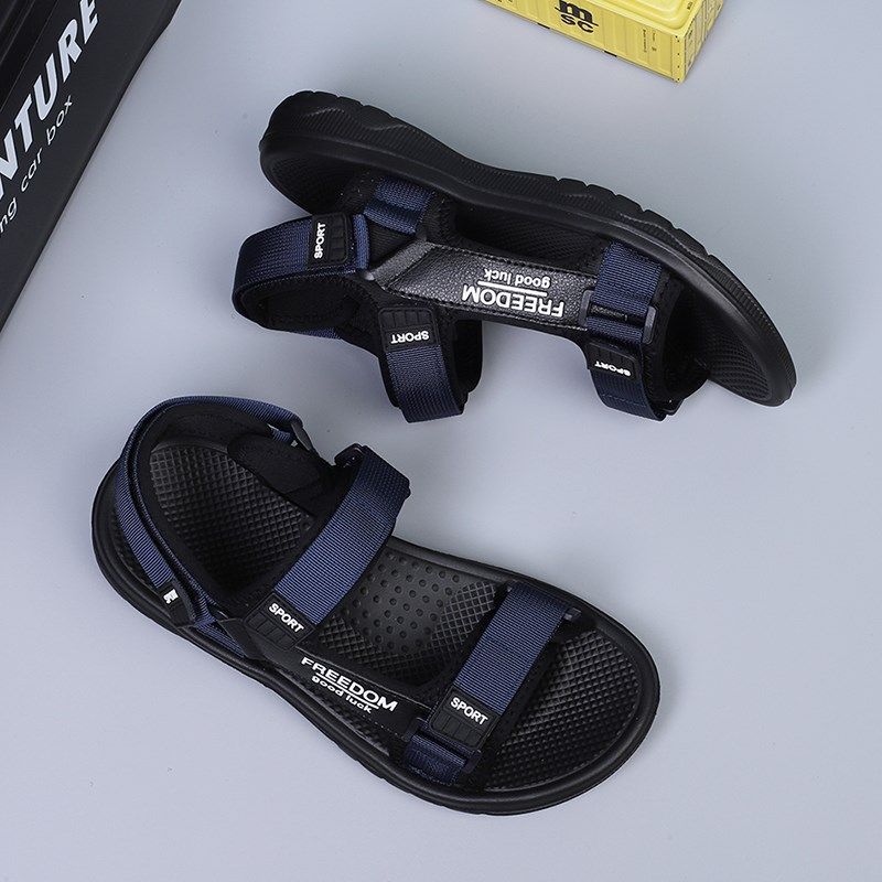 男士2025新款凉鞋高档开车专用鞋外穿防滑软底沙滩两用大码凉拖鞋,流行男鞋,沙滩鞋,淘宝优惠券,粉丝福利购,淘宝优惠卷