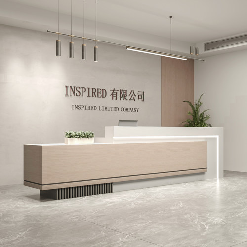 烤漆物业培训机构办公室公司酒店大厅科技吧台前台桌接待柜收银台