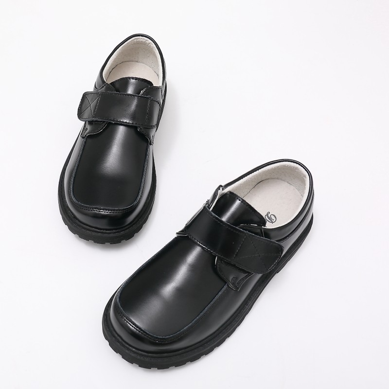 儿童皮鞋2021男童黑色大中童小学生白色礼仪鞋宝宝钢琴表演出花童