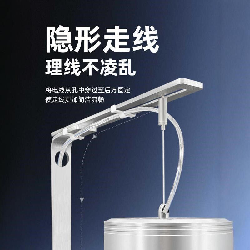 鱼缸筒灯支架家用筒灯吊灯铝合金拉丝高质量旋转水草缸大底座