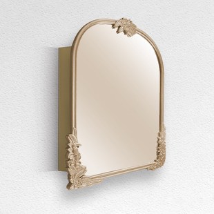 欧式雕花镜柜法式智能浴室镜别墅壁挂装饰镜美式化妆室镜子可定制