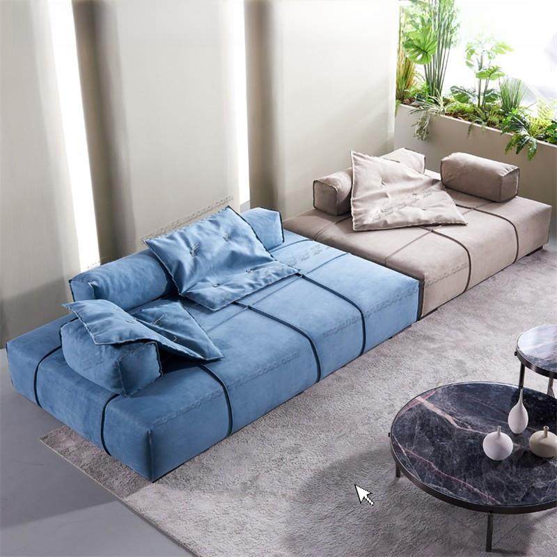 意式极简巴拿马豆腐块沙发大小户型模块创意磨砂科技布方块沙发,住宅家具,布艺沙发,淘宝优惠券,粉丝福利购,淘宝优惠卷