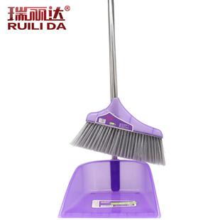 瑞丽达扫把簸箕套装软毛不锈钢杆扫地畚箕笤帚地板扫帚撮箕组合