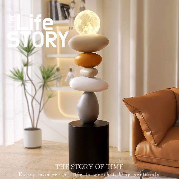 艺术大型旁落地摆件轻奢边沙发灯高级客厅电视柜感意家居装饰品式