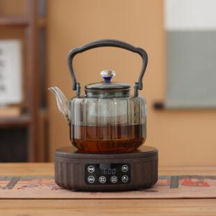 新匠大功率电陶炉煮茶器电热煮茶炉小型耐高温玻璃蒸汽煮茶壶套装