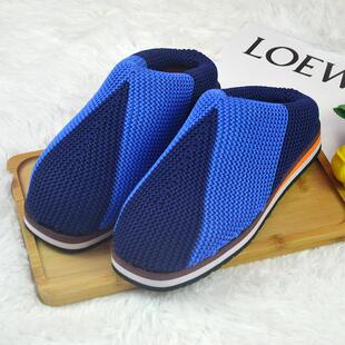 秋冬季纯手工毛线编织居家保暖海棉拖鞋 棉靴婚庆鞋加厚成品