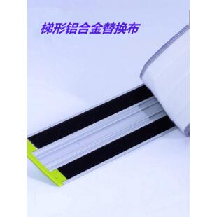 大号铝板平板拖把45 60 80cm铝板懒人粘贴式替换头替换布拖布配件