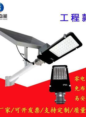 太阳能路灯LED防水纳米小金豆工程路灯户外庭院农村路灯200w100w