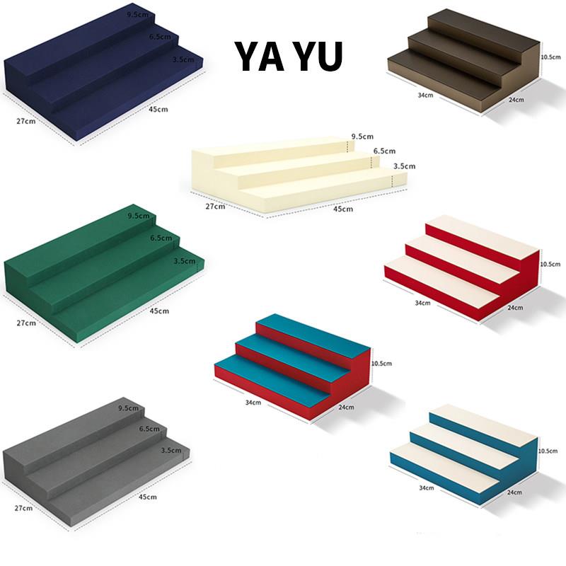 文玩朱砂珐瑯彩展示架阶