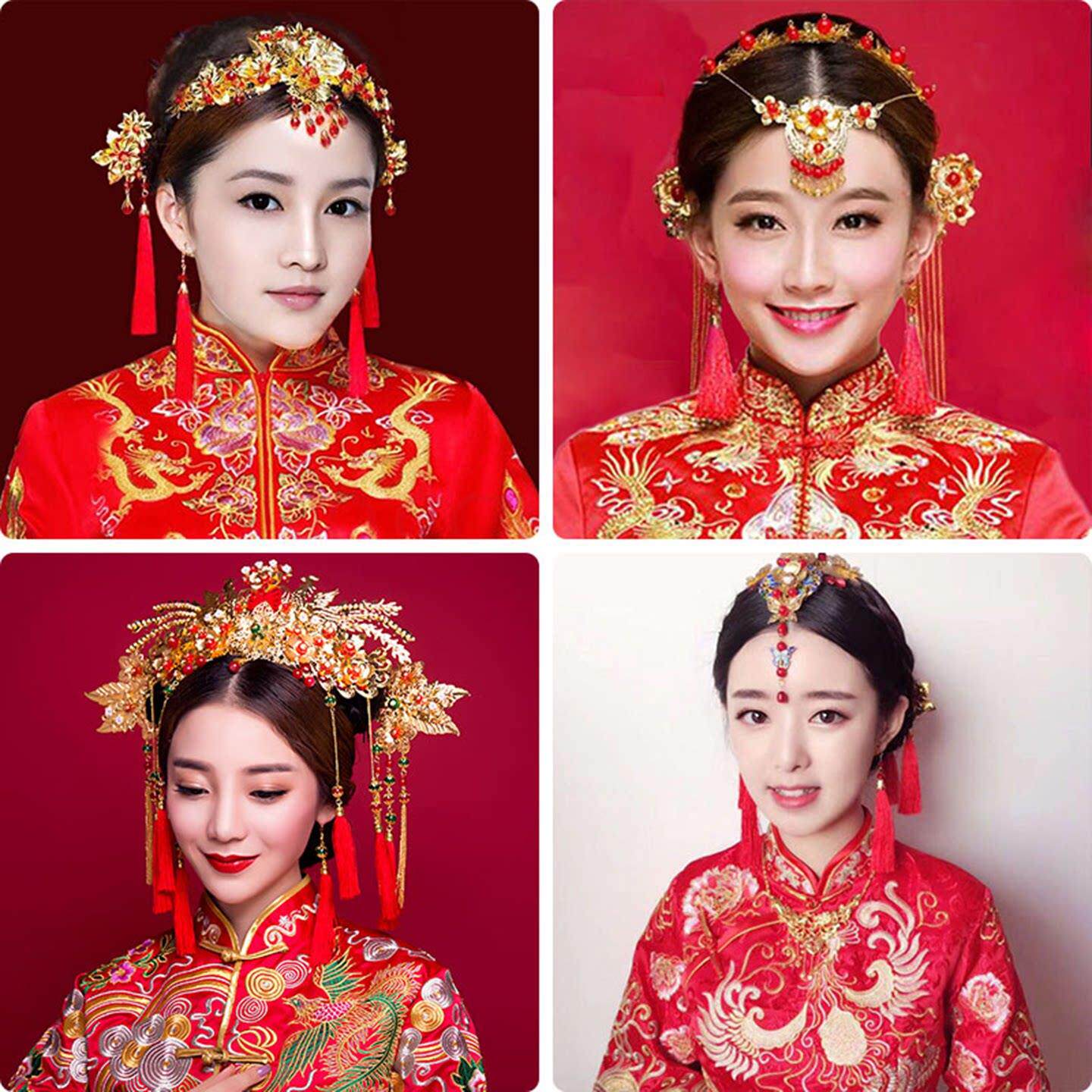 秀禾新娘古装头饰套装汉