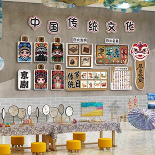 幼儿园非遗环创主题成品教室中国传统文化皮影走廊墙面装饰黑板报