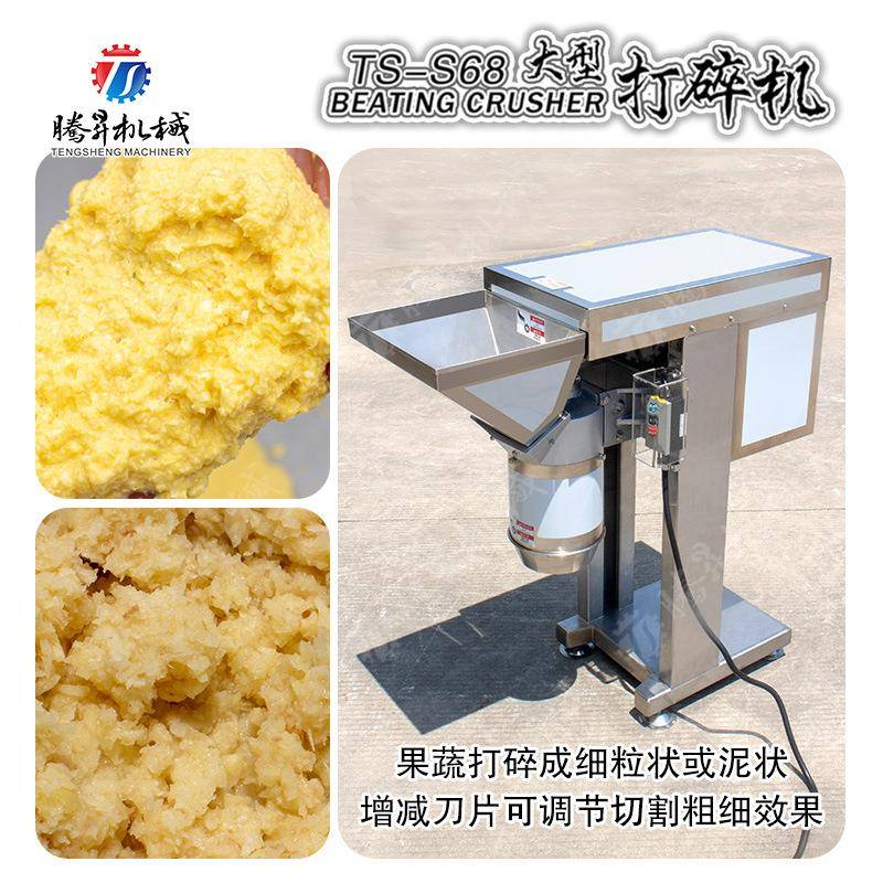自动食品打碎机大蒜头生姜打碎机鬼子姜破碎机水果打泥打蒜蓉机