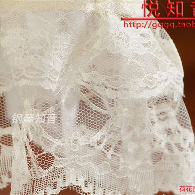 新款 田园布艺 蕾丝钢琴罩 三角钢琴罩 钢琴防尘套 2款可选择