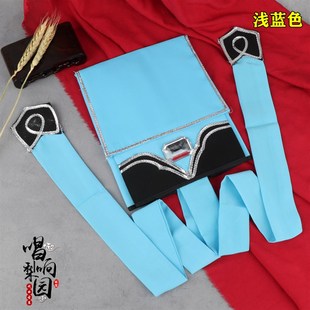 戏曲舞台古装京越剧盔帽小生帽员外家丁公孙策黑色高方巾贫生巾