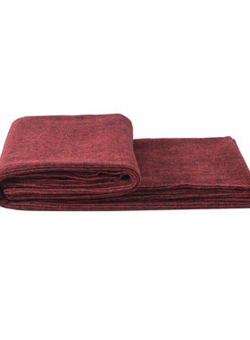 红色条纹简约搭巾床尾毯沙发床上装饰毯酒店民宿样板间售楼部软装