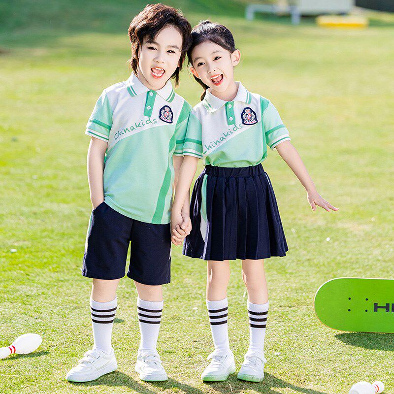 幼儿园园服夏季英伦风清新夏天儿童运动会班服小学生校服夏季套装