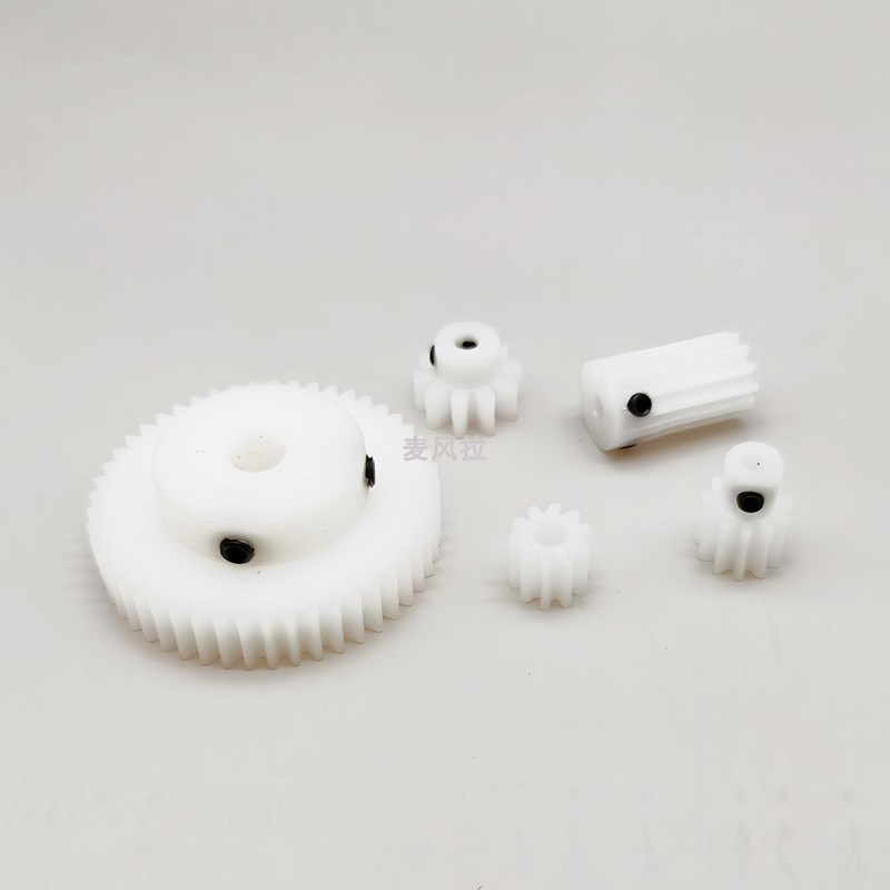 凸台pom塑料0.5模70~160齿圆柱直齿轮传动件B型 F
