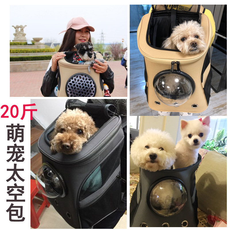 狗狗外出背包双肩外带狗书包猫包便携太空舱宠物包装泰迪柯基大号