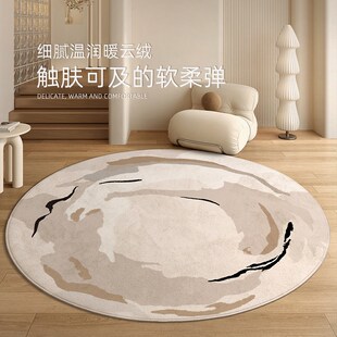 摇摇椅地垫圆形卧室客厅阳台椅子地毯办公室电脑躺椅转椅脚垫