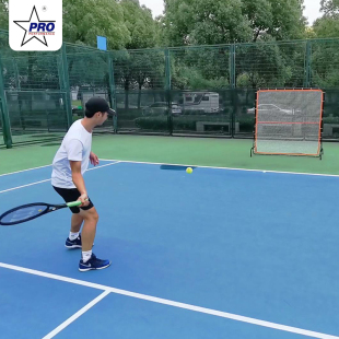 便携式网球训练网反弹网单人练习可移动练习墙发球练习器战术板