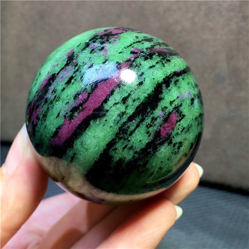 天然水晶红绿宝球原石打磨单珠把玩圆球家居客厅办公室摆件装饰品,饰品/流行首饰/时尚饰品新,摆件,淘宝优惠券,粉丝福利购,淘宝优惠卷