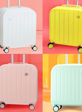 高颜值学生行g李箱女小型轻便登机箱18寸旅行箱可爱拉杆密码皮箱