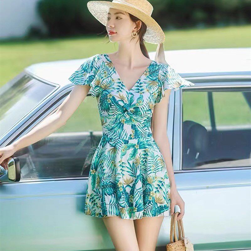 泳衣女分体泳衣女款2024新款遮肚保守遮肉大码微胖女孩泡温泉