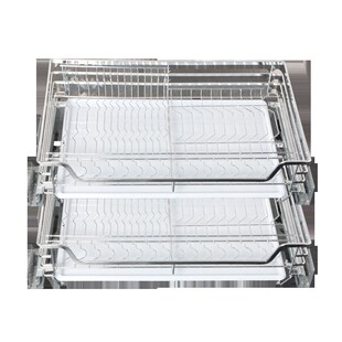 橱柜厨房拉篮304不锈钢650 700 750 800 850 900柜体碗碟篮双层篮