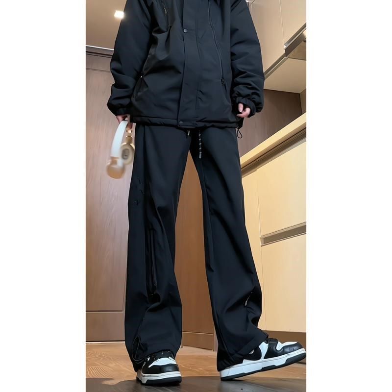 男款直筒软壳冲锋裤2025男款机能运动裤休闲高个子加长直筒夏季裤