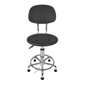 PU防静电凳椅子实验室可升降旋转工厂无尘车间学校圆凳子带靠背椅