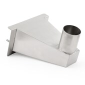 304不锈钢侧入式 雨水斗侧排落水斗女儿斗排水口侧墙接水斗地漏