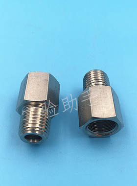 316L不锈钢直通内外丝转接头 六角内外牙等径变径直通1/4NPT G PT