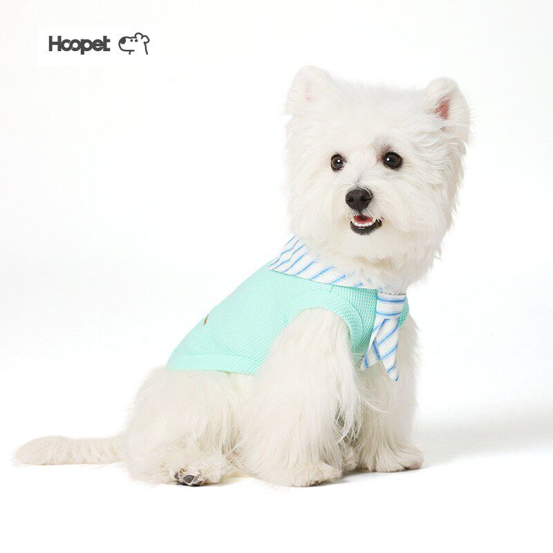 Hoopet背心夏天薄款小型犬夏季防掉毛泰迪比熊小狗的宠物狗狗衣服